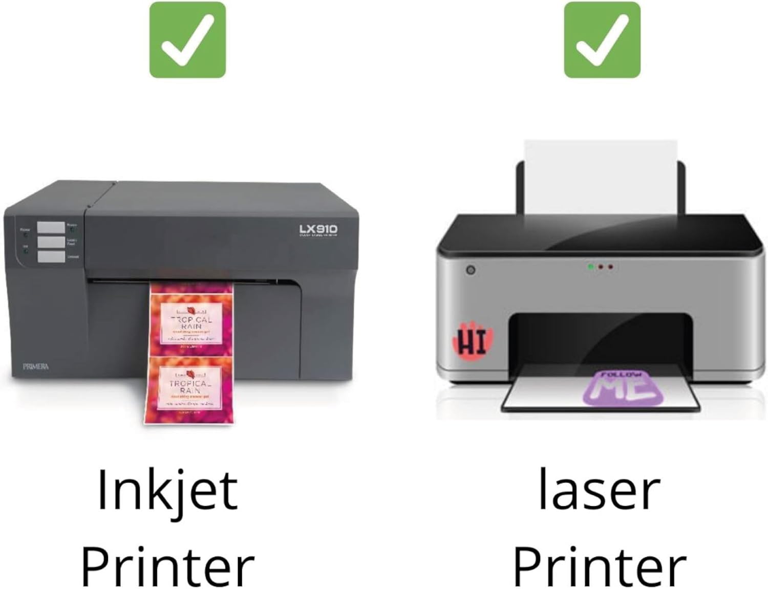 Dimatic 25 hojas, 350 etiquetas adhesivas | Calcomanías blancas imprimibles para impresoras láser y de inyección de tinta | Fuerte adherencia, fácil de usar, acabado profesional | Plantilla incluida | Referencia 108x40 - Image 4